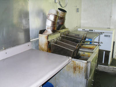 Used concession trailer 8 x 20 fryers grill & more 