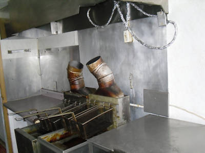 Used concession trailer 8 x 20 fryers grill & more 