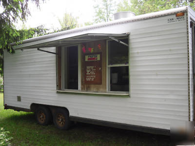 Used concession trailer 8 x 20 fryers grill & more 