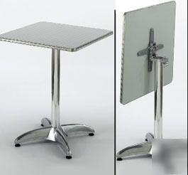 Aluminum tables 36 x 36 restaurant flip square table