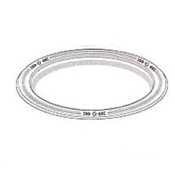 Chinet point plate burgundy/gray 8-3/4IN |1 cs| 22502