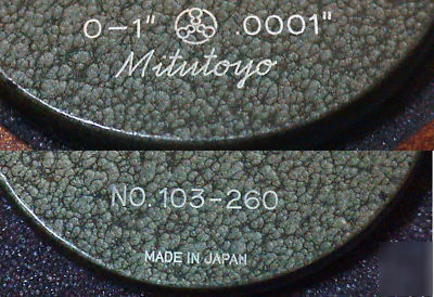 Japan micrometer no. 103-260, 0-1