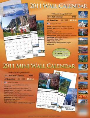 New lot 150 wall calendars custom printed promotional