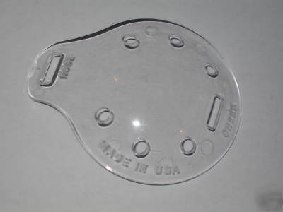 Set of 55 eye shields adult size clear plastic