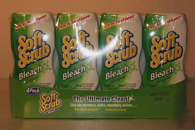 Soft scrubÂ® w/ bleach cleanser 4 pk ( 24 oz/680G each)