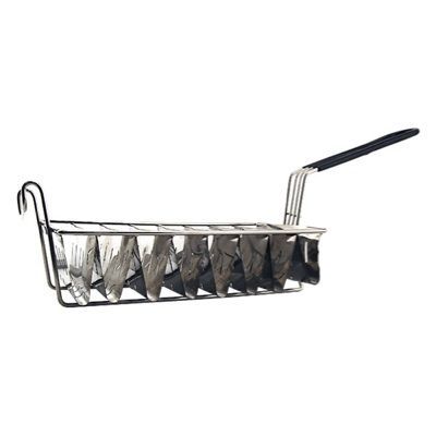 Taco shell deep fryer basket - holds 8 shells tacos
