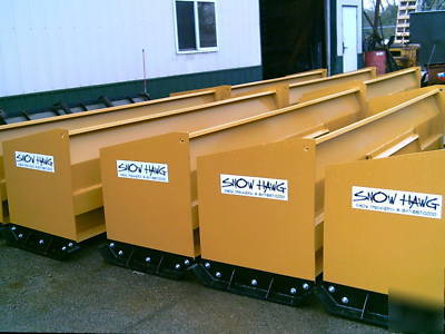 8' snow plow pusher for skid steer loader skidsteer