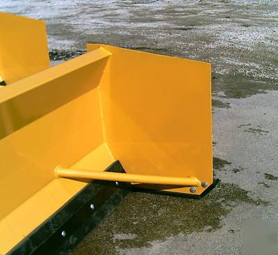 8' snow plow pusher for skid steer loader skidsteer