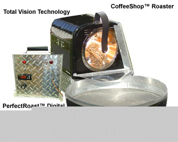9 lb. coffee shop roaster w/ digital control panel