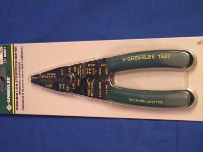 New greenlee 1927 combination wire stripper crimper 