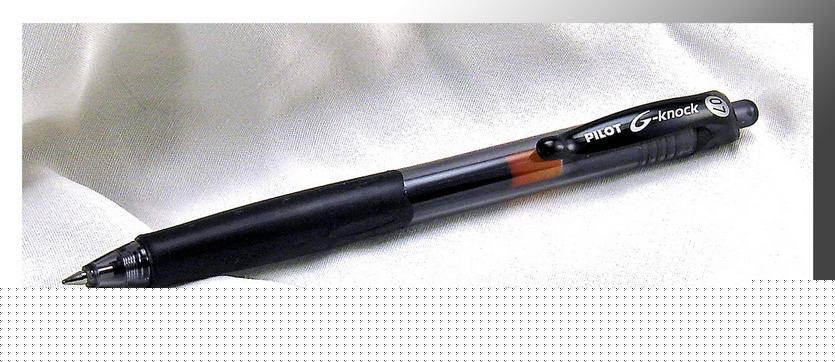 Pilot g-knock 07 (lot of 2) black gel ink pens +bonus