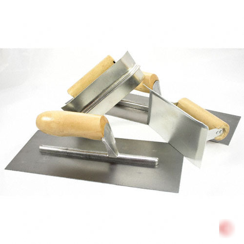 4 pc concrete trowel set cement masonry tool