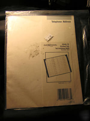 Day minder #G545-70 printed tab telephone refill