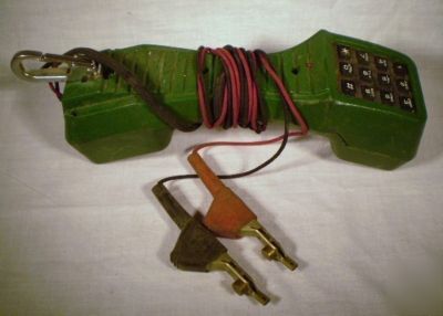 Harris TS19 lineman's telephone butt set