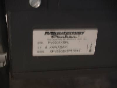 Minuteman vac 35 large debris vacuum w/propane engine