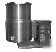 New intek elec counter gear tilt steam kettle, 12-gal., 