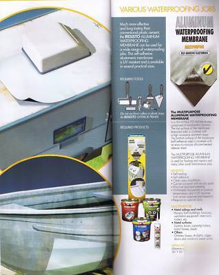 Aluminum single sided sticky tape, rv or tin roof patch