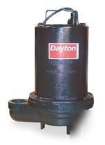 Effluent pump, submersible, 1/2 hp, 1 phase