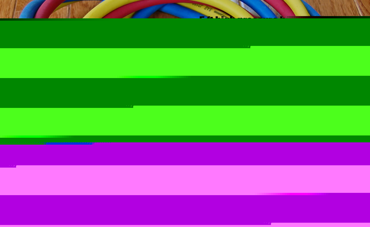 Hose set for manifold gauge 5FT 800/4000 psi epa apply