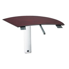 Mayline napoli curved left extension for desk