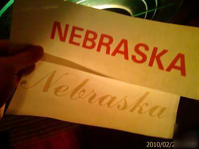 Nebraska heat press transfer vintage 1980S