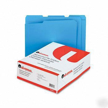New universal 16161 reinforced ltr file folder bx 100 
