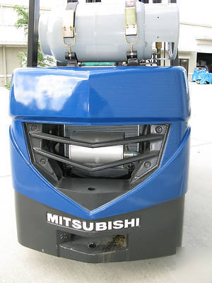 2008 mitsubishi forklift lp gas, 5,000 lbs 14 hours use