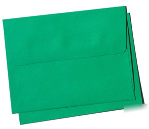 25 4X6 A6 a-6 classic green square-flap envelopes 