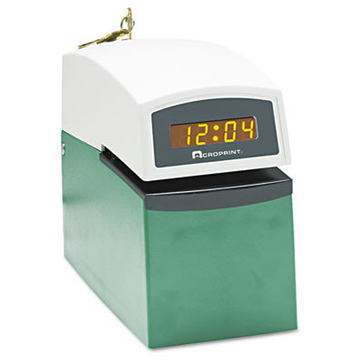 Acro print etc digital automatic time clock with stamp