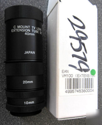 C mount tv lens extension tube set 40MM,20MM,10MM VM100