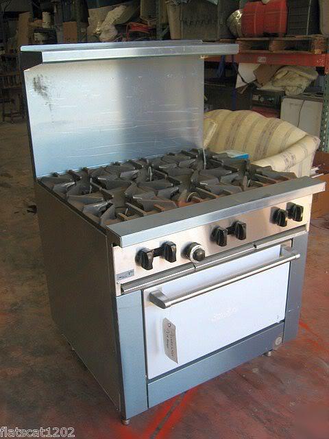 New garland sunfire 6-burner gas range w/oven x-series 
