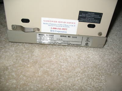 Ohaus analytical laboratory scale GA200D very good cond