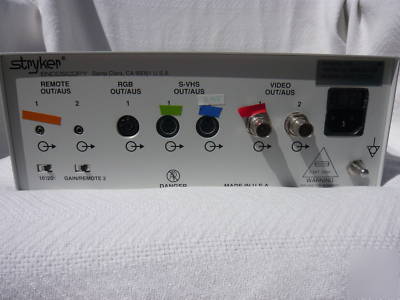 Stryker 882TE medical video camera console w/ manual