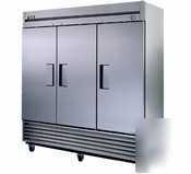 True t-72| refrigerator, 3 solid doors, 72CUFT| 1 ea