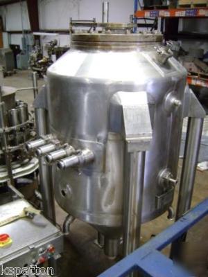 250 gallon stainless jacketed tank - reactor