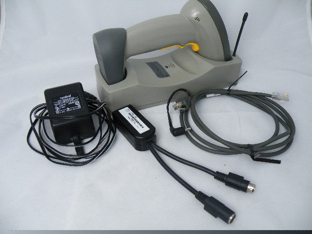 Complete wireless barcode scanner kit symbol ls-4071