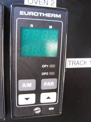 Eurotherm 808 controllers four in a control box w/tc's