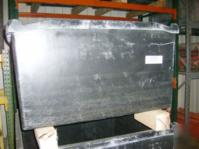 Lot of 50 fiberglass totes tubs 39X39X21 wmounted 4X4's