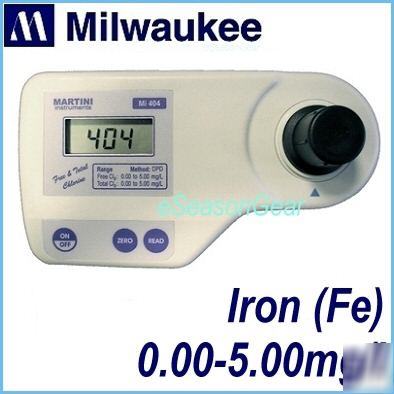 Milwaukee MI408 iron (fe) meter, photometer/martini