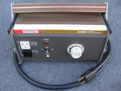 Staco E1010 variable autotransformer autoformer variac