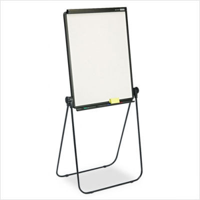 Total erase presentation dry-erase easel in white