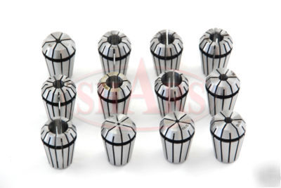 10 1/8 - 1/2 ER20 er-20 collets set milling lathe .0004