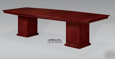 10 foot boat shaped top conference tables tropical wood