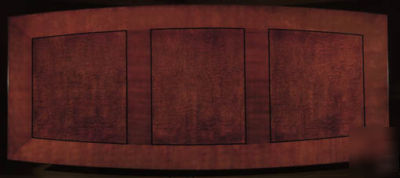 10 foot boat shaped top conference tables tropical wood