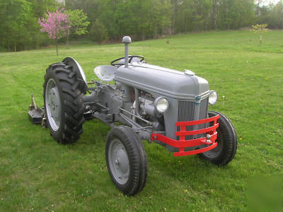 1941 ford 9N tractor with 6' farm pro finish mower