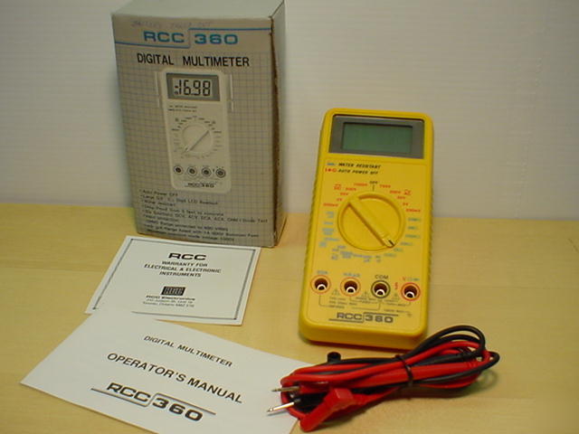 New rcc 360 digital multimeter 