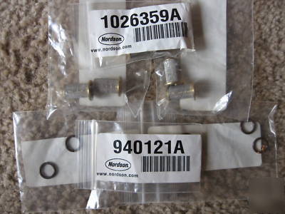 Nordson lot (6) 1026359A filters, (6) 940121A gaskets 