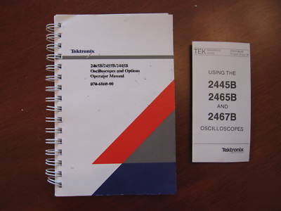 Tektronix 2465B 400MHZ 4 channel oscilloscope w/ manual