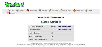 Very high traffic web search engine 