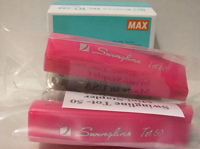 2 swingline tot 50 mini staplers & 5000 staples